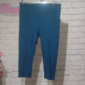 Sonoma Teal Cropped Leggings Medium